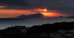 Sunset view of Bay of Naples